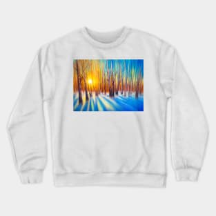 Sunset in the woods Crewneck Sweatshirt